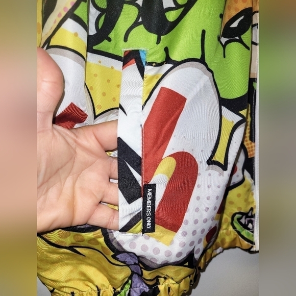 MEMBERS ONLY Hey Arnold Themed Windbreaker Multicolored Size L.. - Picture 11 of 16